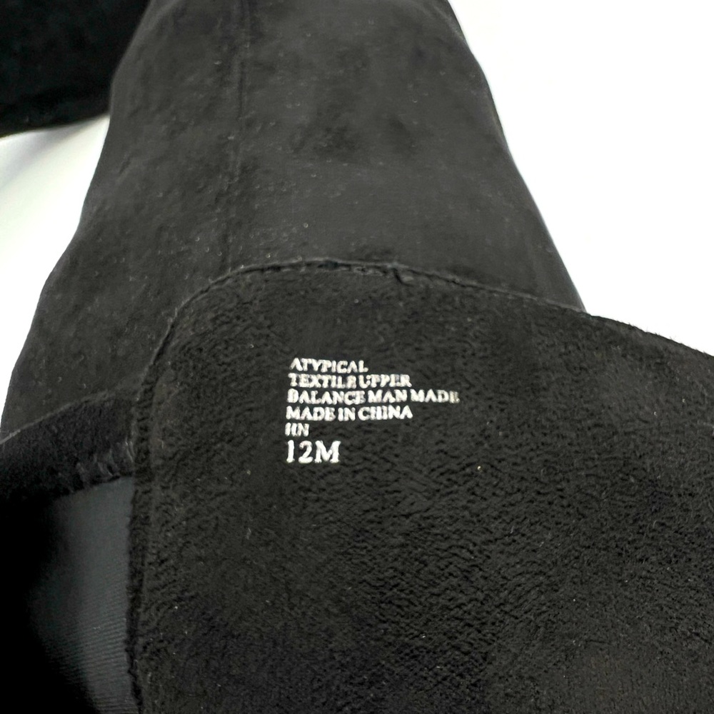 CHARLES BY CHARLES DAVID, TALL CHIC BOOTS, BLACK “TEXTILE”, SIZE 12M - Picture 7 of 12